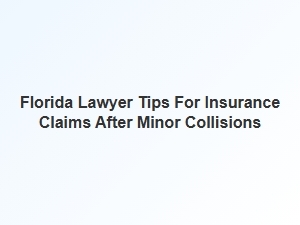 Navigating Insurance Claims After Minor Collisions in Florida